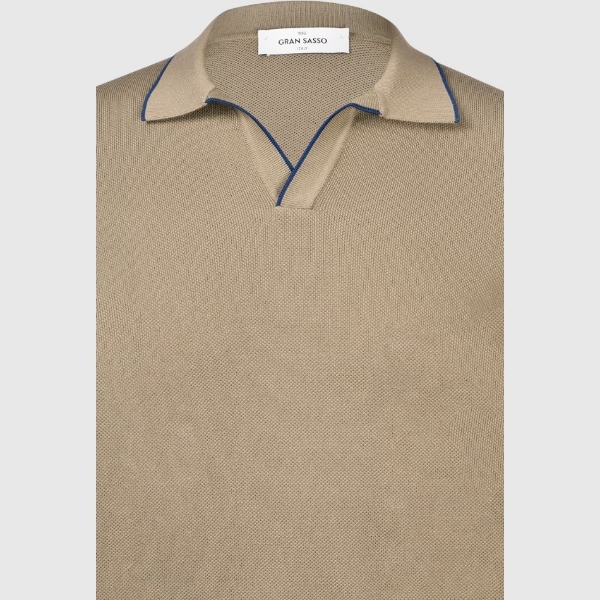 Immagine di Polo skipper in maglia chicco riso