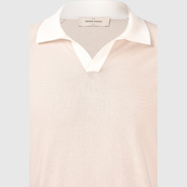 Immagine di Polo skipper in maglia raglan cotone organico