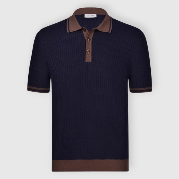 Immagine di Polo in maglia a trecce