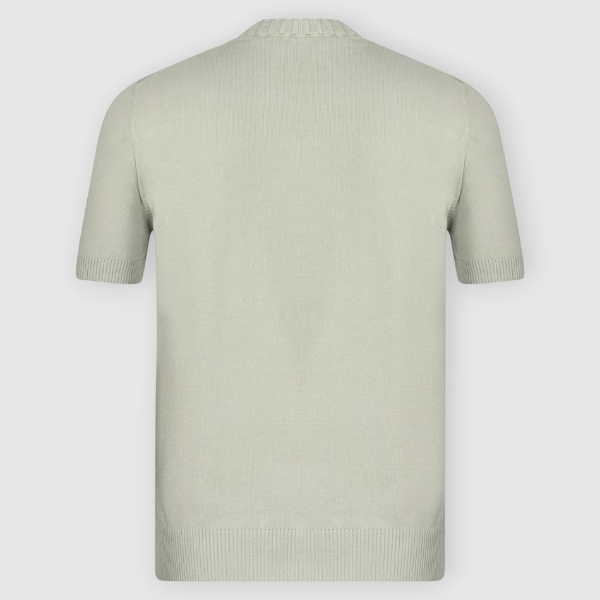 Picture of Ribbed neck knit t-shirt