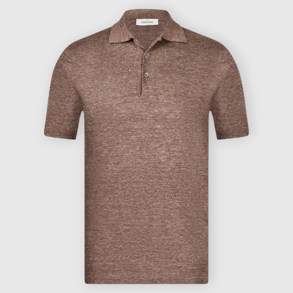 Picture of Knitted linen polo
