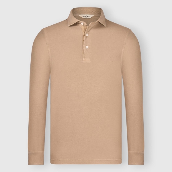 Picture of Long-sleeved vintage piquet polo