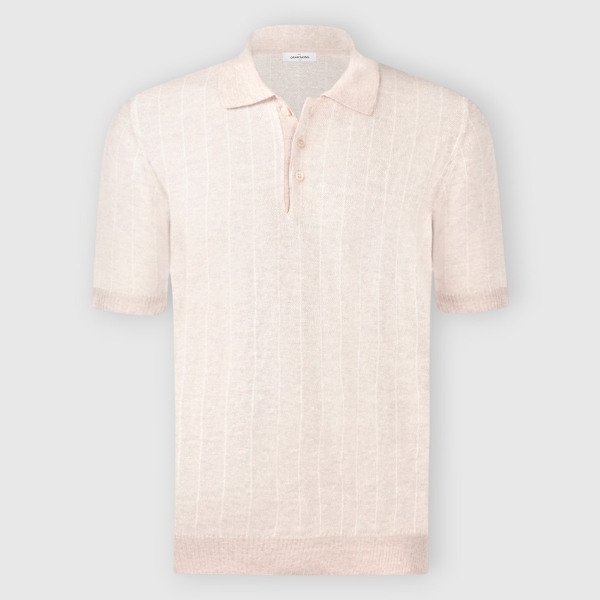 Picture of Striped jacquard knit polo