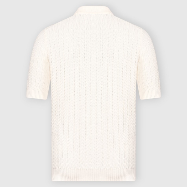 Immagine di Polo skipper in maglia a coste
