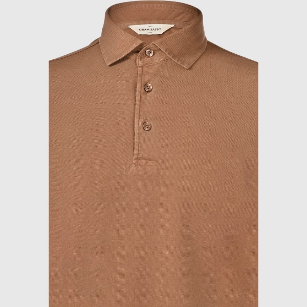 Picture of Long-sleeved vintage piquet polo