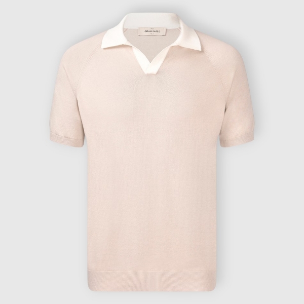 Immagine di Polo skipper in maglia raglan cotone organico
