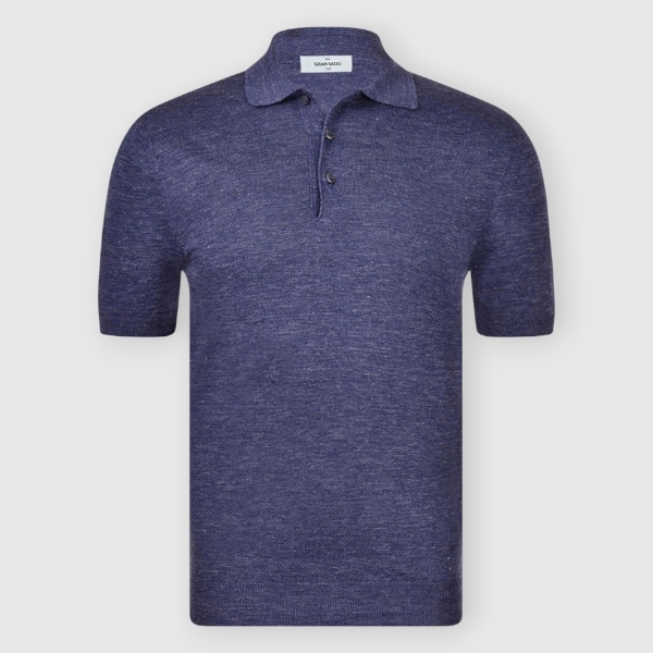 Picture of Knitted linen polo