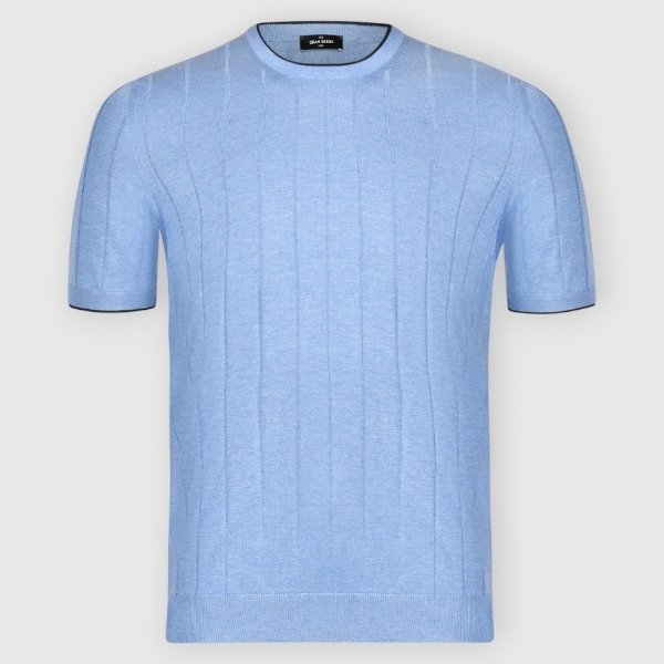 Immagine di T-shirt in maglia a coste in seta