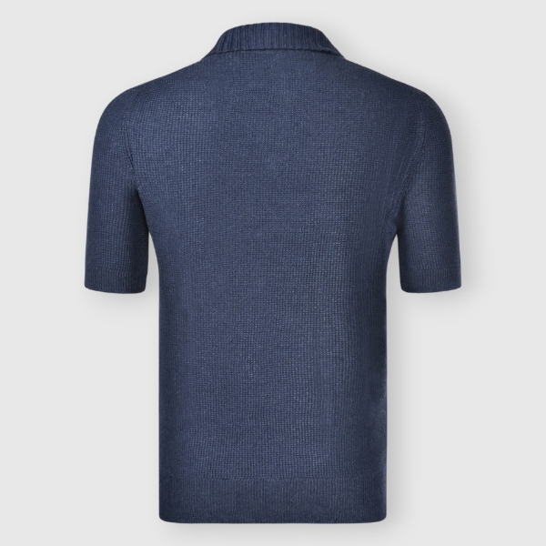 Immagine di Polo skipper in maglia chicco riso