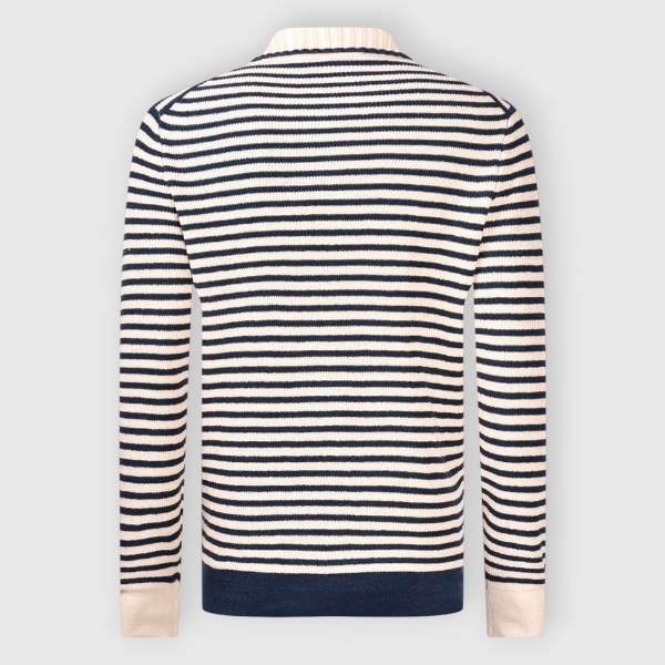 Immagine di Polo skipper in maglia a righe