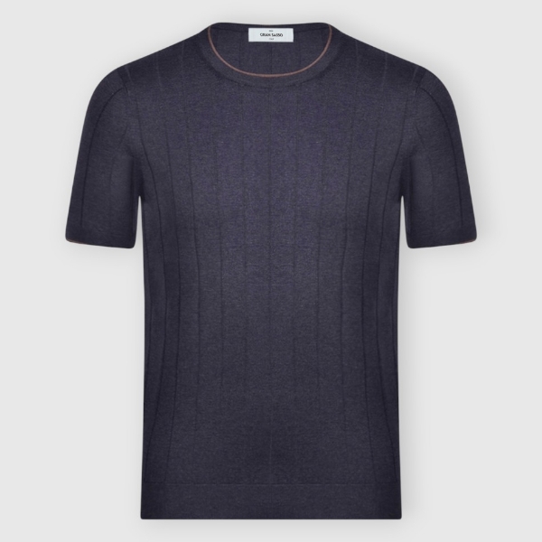 Picture of Silk ribbed knit t-shirt