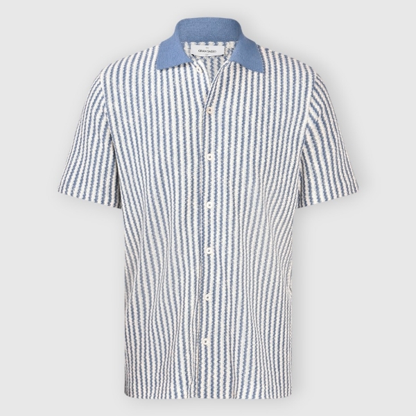 Immagine di Camicia jersey a righe maniche corte