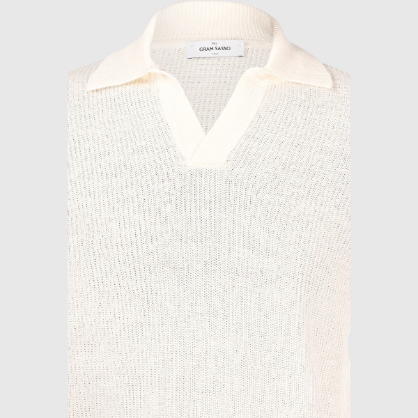 Picture of Fisherman's rib knit skipper polo