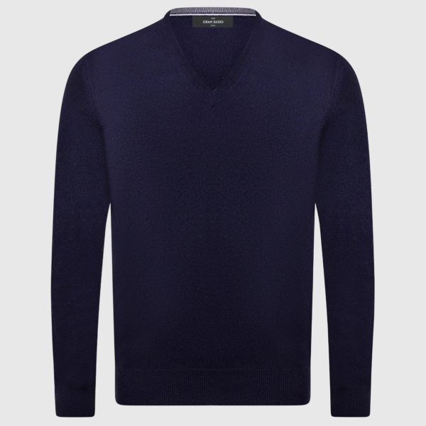 Immagine di Scollo v puro cashmere 