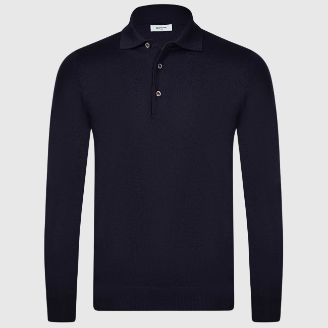 Gran Sasso. Suvin Cotton Knit Polo | Gran Sasso