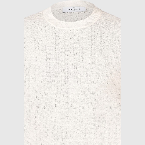Immagine di T-shirt in maglia lavorazione mattoncino
