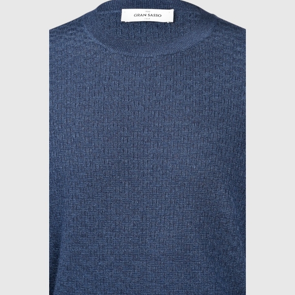 Immagine di T-shirt in maglia lavorazione mattoncino