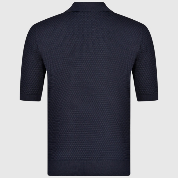 Immagine di Polo skipper in maglia punto popcorn
