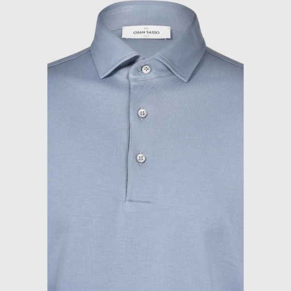 Picture of Interlock pima cotton jersey polo