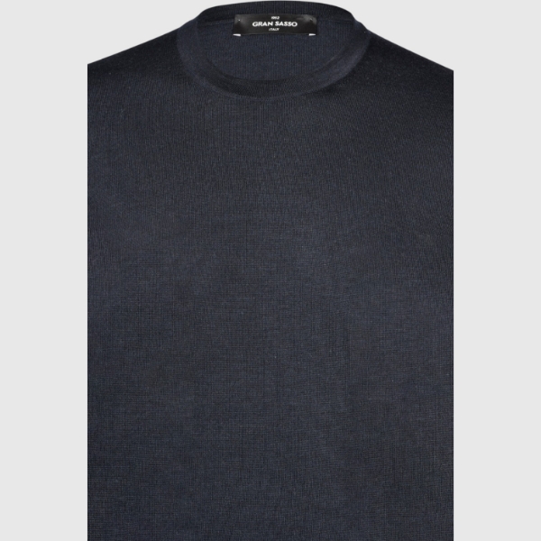 Immagine di T-shirt in maglia in lana cashmere e seta