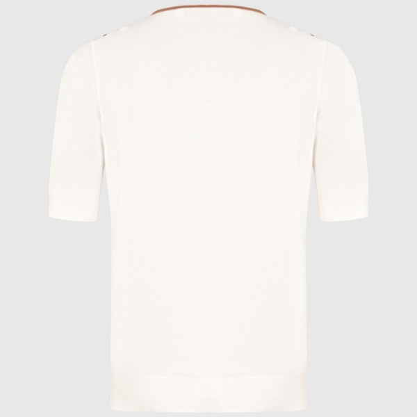Immagine di Camicia in maglia fantasia intarsio a righe