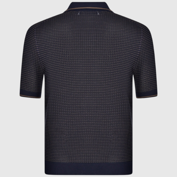 Immagine di Polo skipper in maglia traforata bicolor