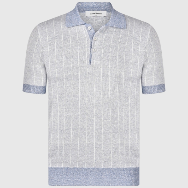 Picture of Striped jacquard knit polo