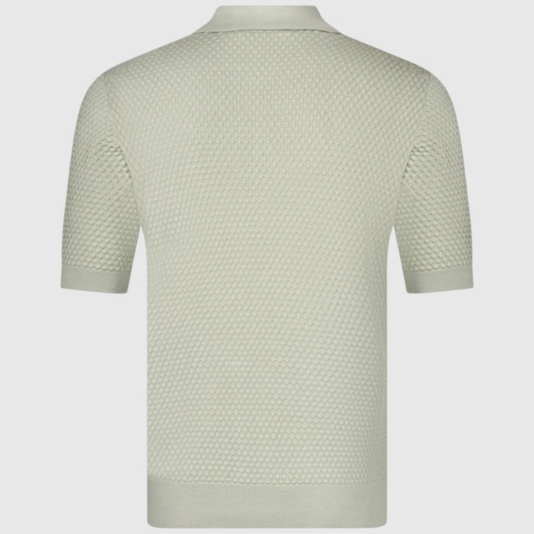 Immagine di Polo skipper in maglia punto popcorn
