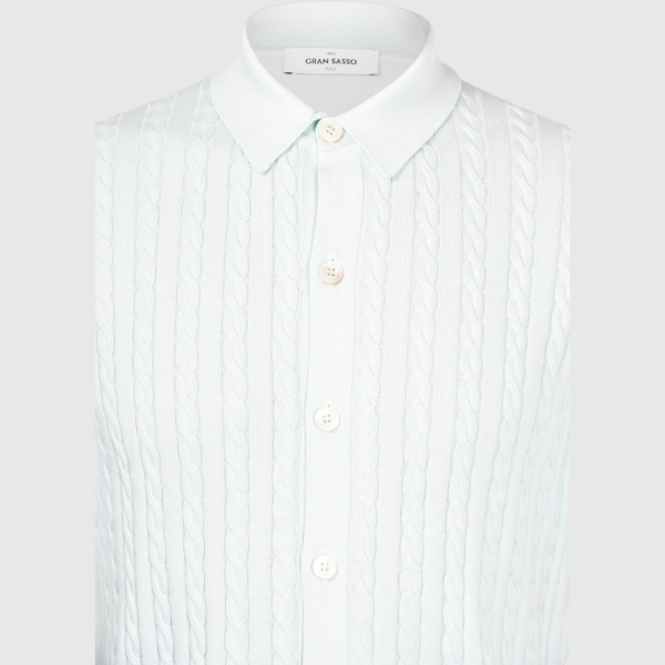 Immagine di Camicia in maglia a coste e trecce