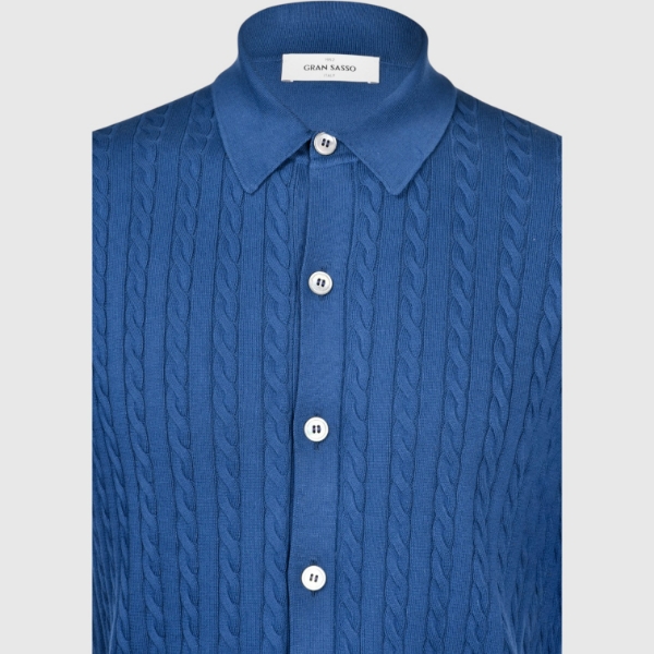 Immagine di Camicia in maglia a coste e trecce