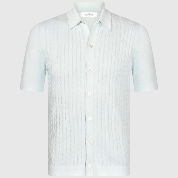 Immagine di Camicia in maglia a coste e trecce