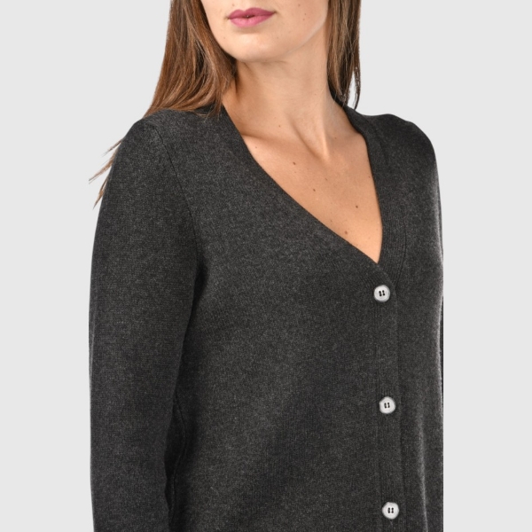 Immagine di Cardigan 3 fili in misto cashmere