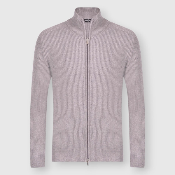 Picture of Cashmere ribbed full zip