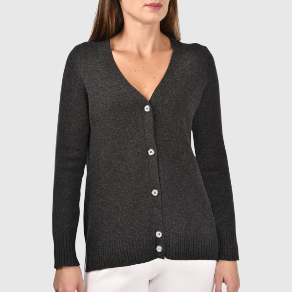 Immagine di Cardigan 3 fili in misto cashmere
