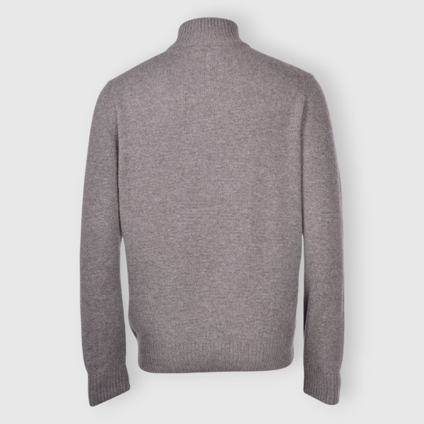 Picture of 2-ply cashmere blend mock zip