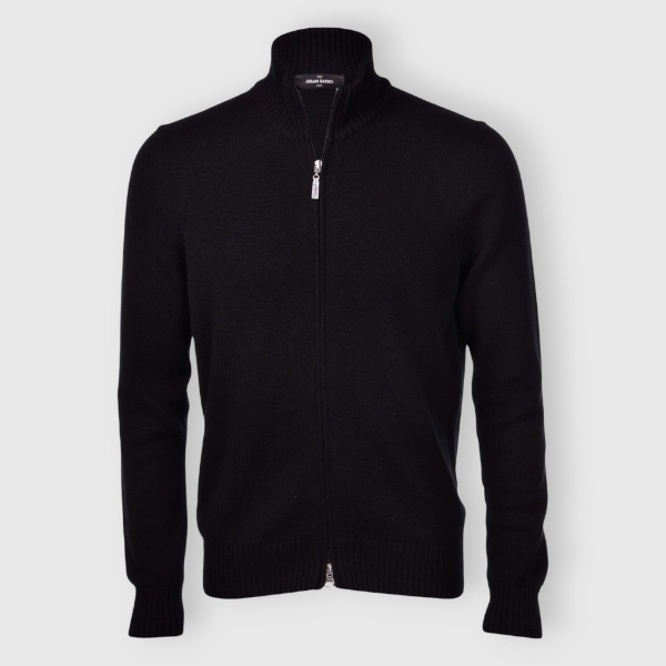 Immagine di Full zip in cashmere 2 fili