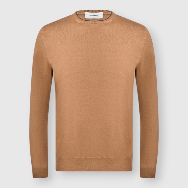 Picture of Alcantara patches crew neck