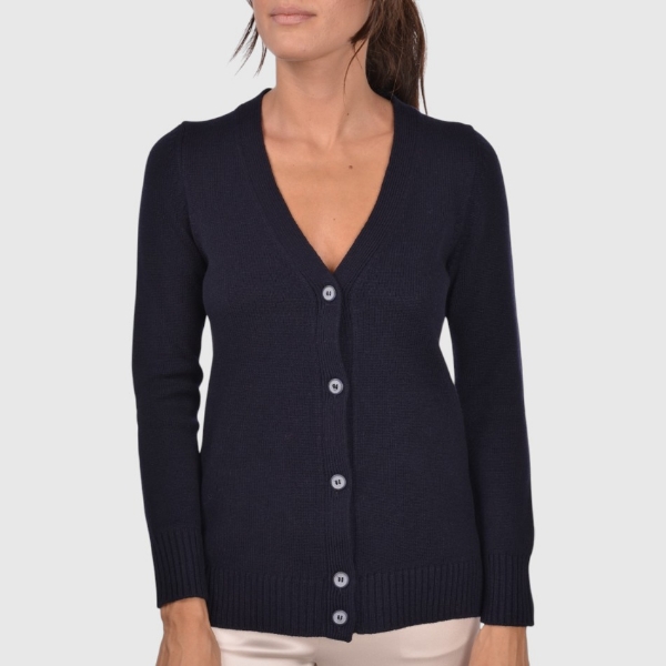Immagine di Cardigan 3 fili in misto cashmere