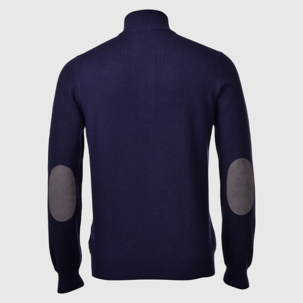 Immagine di Lupo zip con toppe e dettagli in alcantara