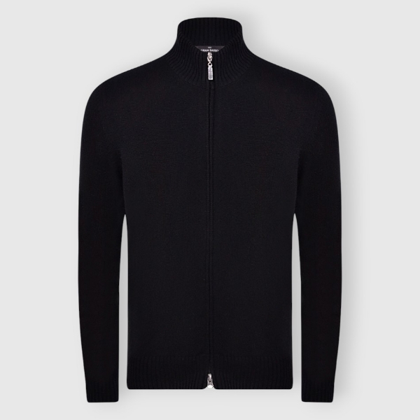 Immagine di Full zip in cashmere 2 fili