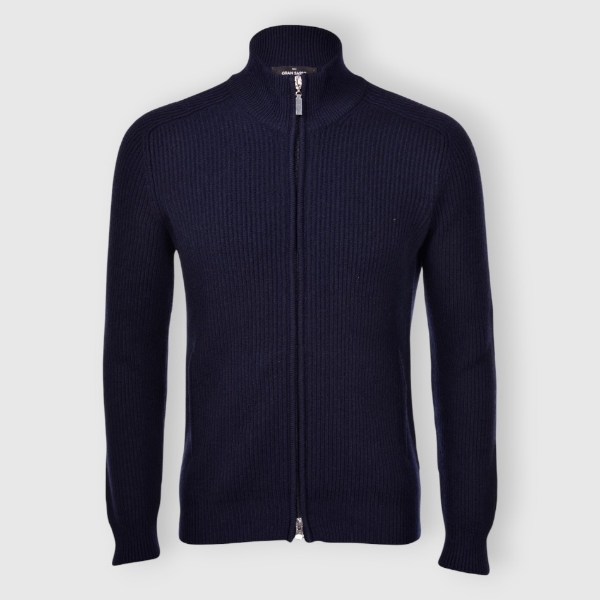 Picture of Cashmere ribbed full zip