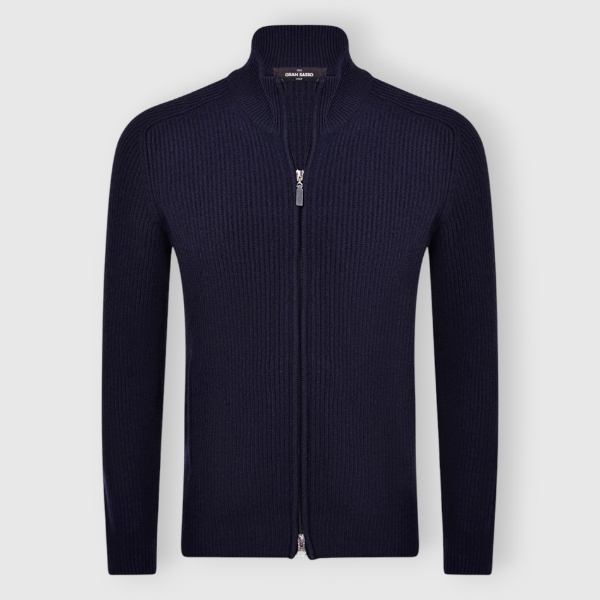 Picture of Cashmere ribbed full zip