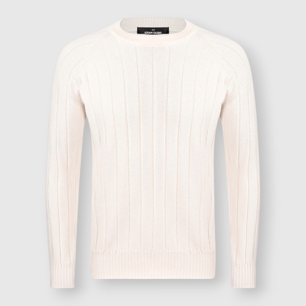 Immagine di Girocollo in cashmere a coste