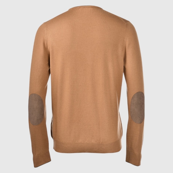 Picture of Alcantara patches crew neck