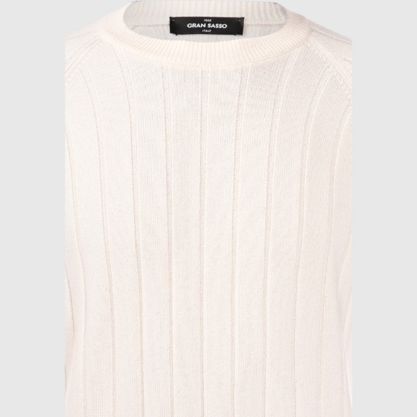 Immagine di Girocollo in cashmere a coste