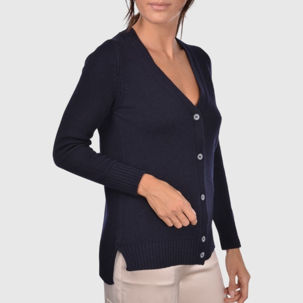 Immagine di Cardigan 3 fili in misto cashmere