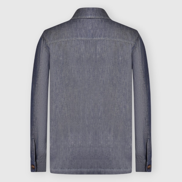 Picture of Denim cotton overshirt