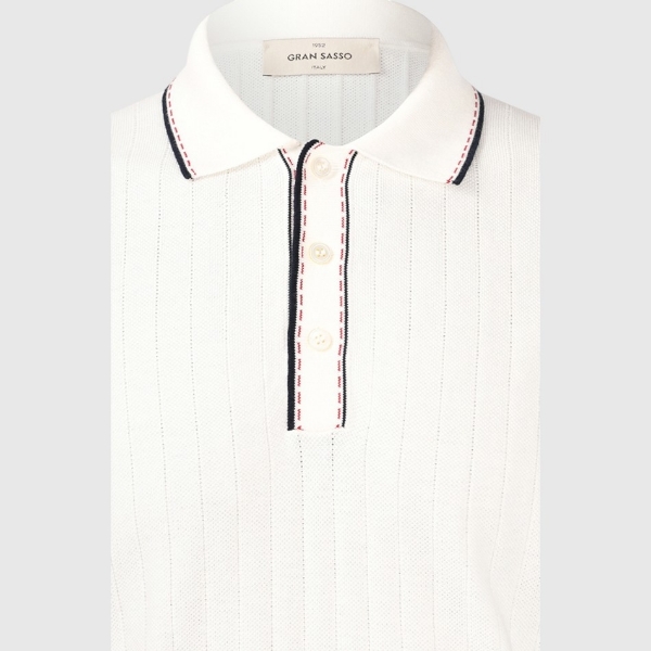 Immagine di Polo in maglia a coste organic cotton