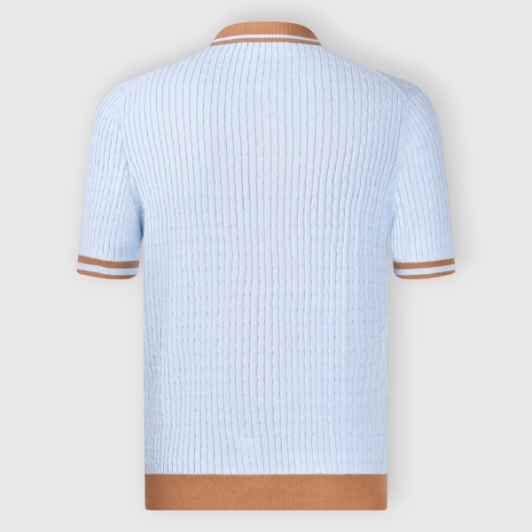 Immagine di Polo in maglia a trecce