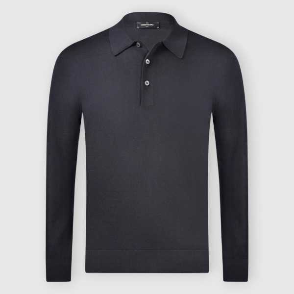 Picture of Long sleeve suvin knit polo